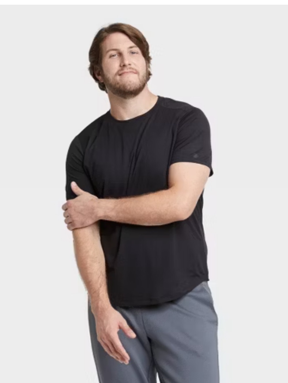 all in motion Black Short-Sleeve Crew T-Shirt